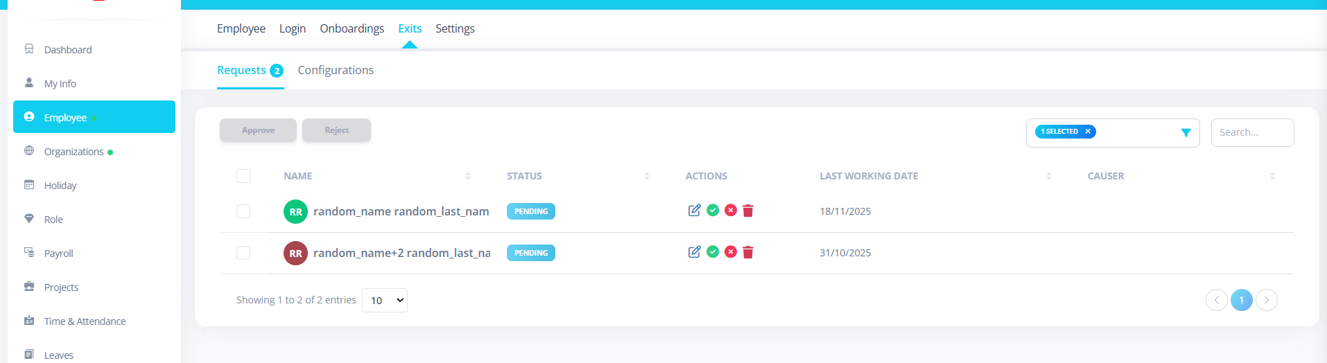 Listing Number Series