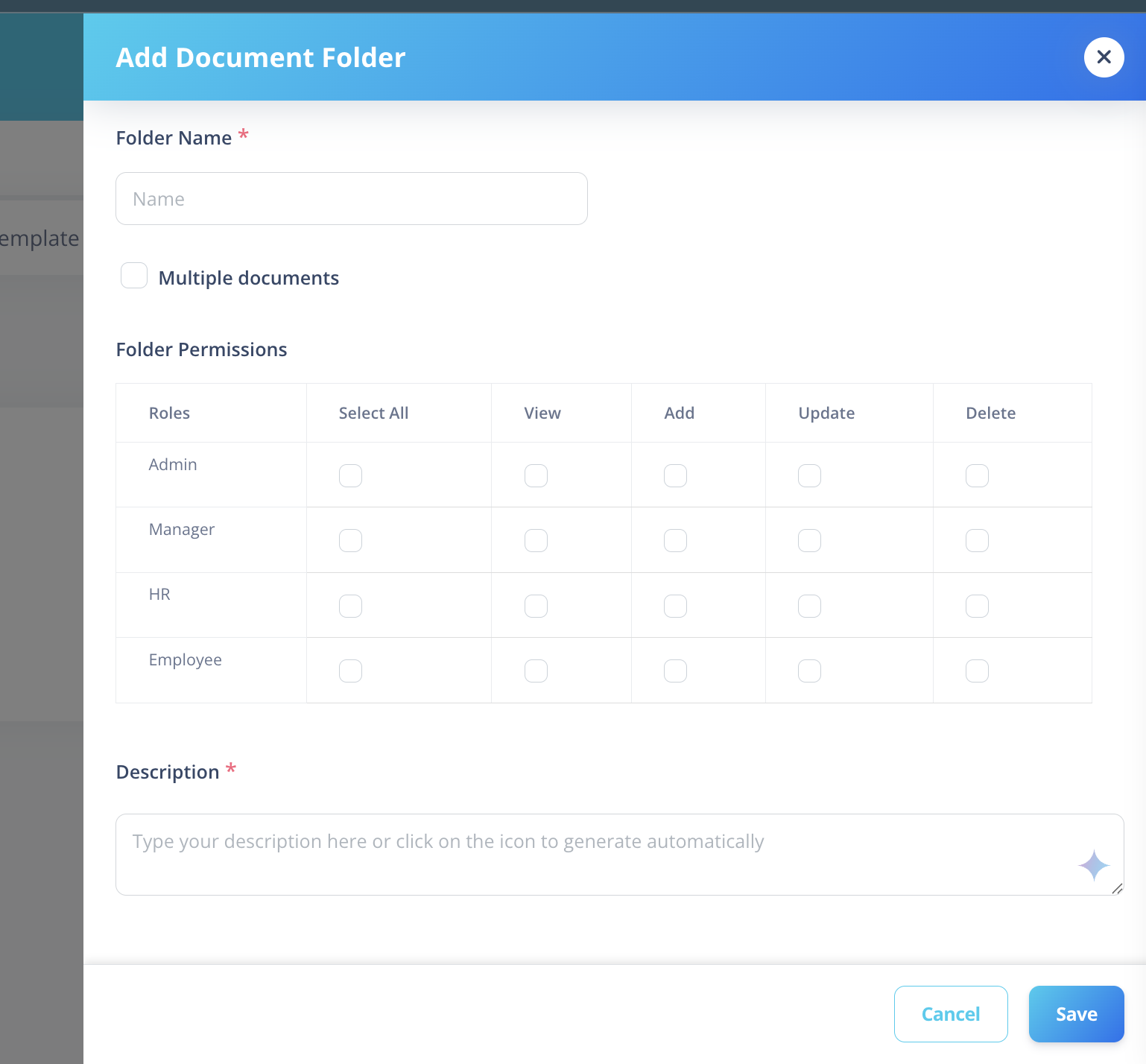 document form
