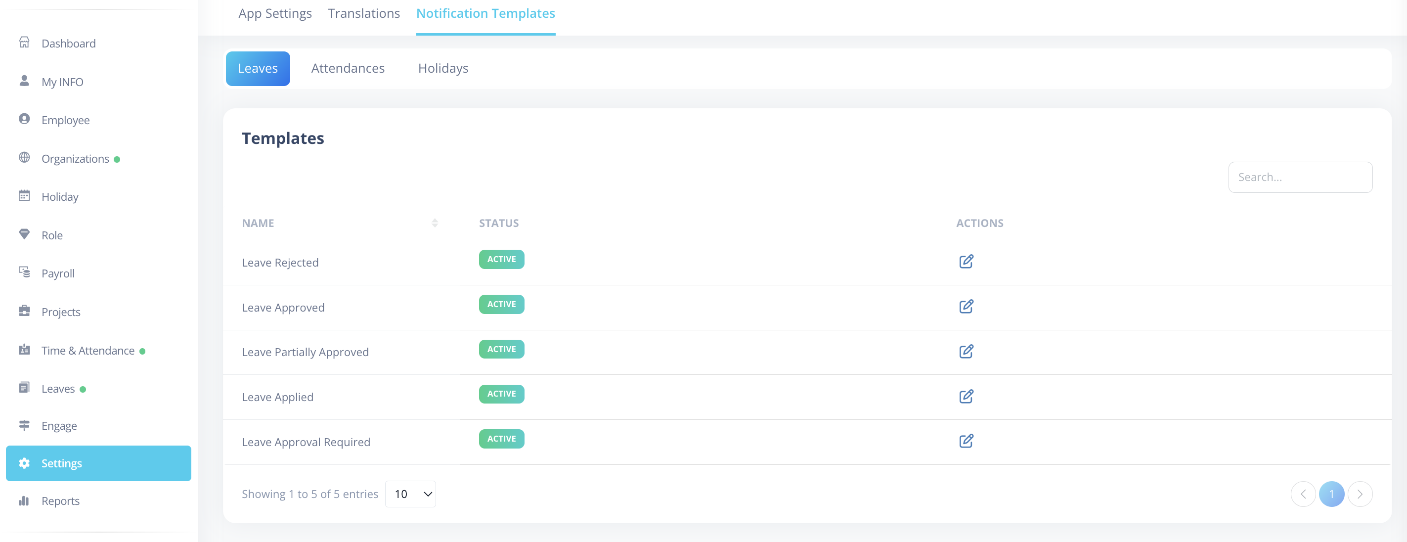 Listing Page